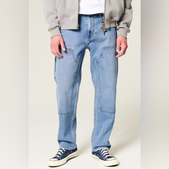 Hollister Light Blue Loose Fit Jeans - Picture 2 of 7